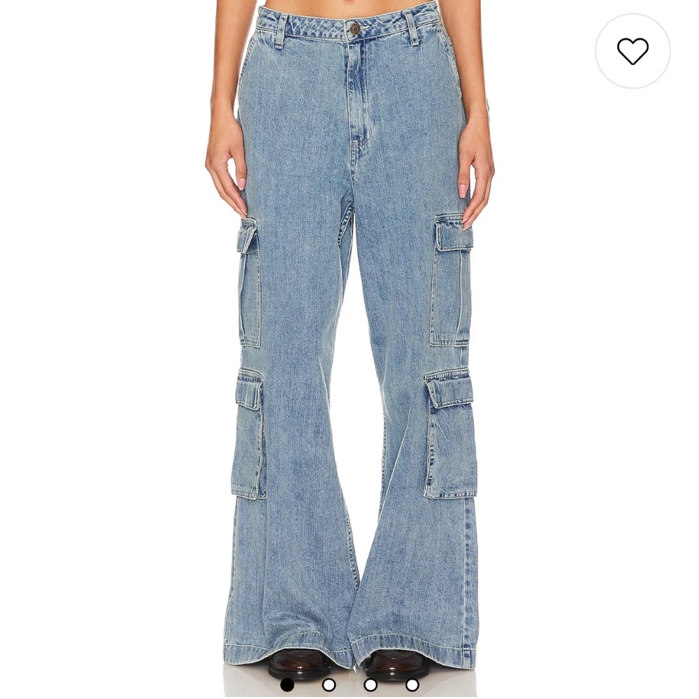 Show Me Your MuMu Cargo Jeans in Mountain Mist - 25 - Picture 11 of 12